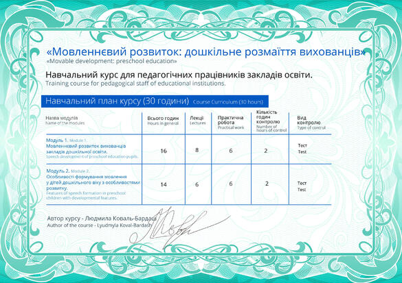 Сертифікат. Сторона №2