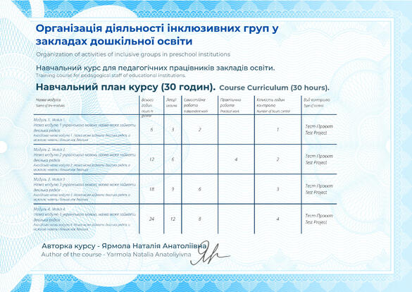 Сертифікат. Сторона №2