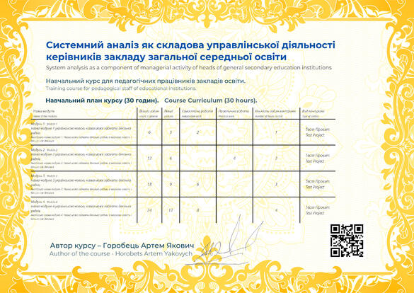 Сертифікат. Сторона №2
