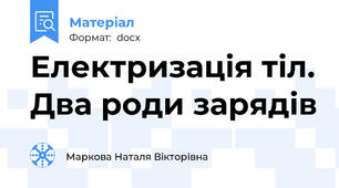 Електризація тіл. Два роди зарядів