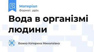 Вода в організмі людини