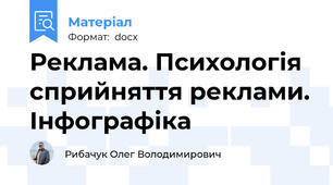Реклама. Психологія сприйняття реклами. Інфографіка