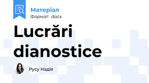 Lucrări dianostice