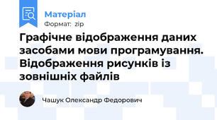 Графічне відображення даних засобами мови програмування. Відображення рисунків із зовнішніх файлів