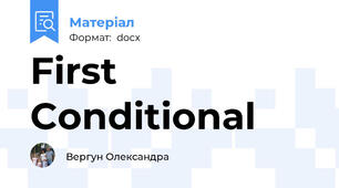 First Conditional
