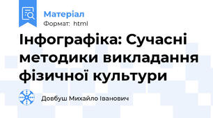 Інфографіка: Сучасні методики викладання фізичної культури