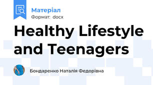Healthy Lifestyle and Teenagers