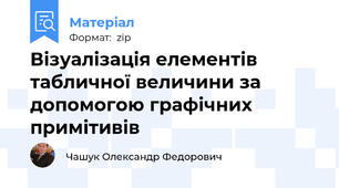 Візуалізація елементів табличної величини за допомогою графічних примітивів