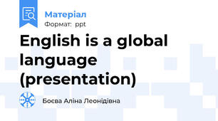 English is a global language (presentation)