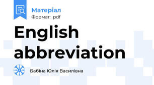 English abbreviation
