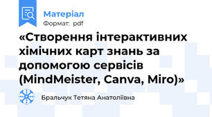 «Створення інтерактивних хімічних карт знань за допомогою сервісів (MindMeister, Canva, Miro)»