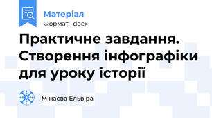 Практичне завдання. Створення інфографіки для уроку історії