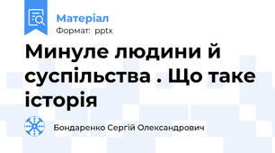 Минуле людини й суспільства . Що таке історія