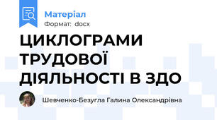 ЦИКЛОГРАМИ ТРУДОВОЇ ДІЯЛЬНОСТІ В ЗДО