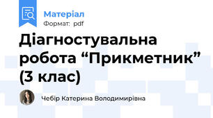Діагностувальна робота “Прикметник” (3 клас)