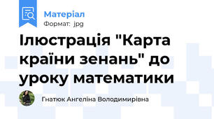 Ілюстрація "Карта країни зенань" до уроку математики