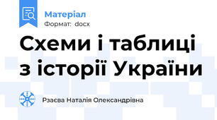 Схеми і таблиці з історії України