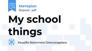 My school things
