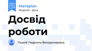 Досвід роботи