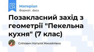 Позакласний захід з геометрії "Пекельна кухня" (7 клас)