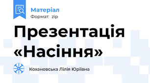 Презентація «Насіння»