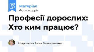 Професії дорослих: Хто ким працює?