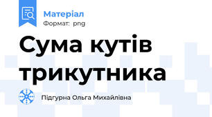 Сума кутів трикутника