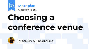 Choosing a conference venue