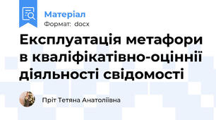 Експлуатація метафори в кваліфікатівно-оціннії діяльності свідомості