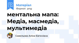 ментальна мапа: Медіа, масмедіа, мультимедіа