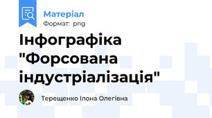 Інфографіка "Форсована індустріалізація"