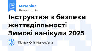Інструктаж з безпеки життєдіяльності Зимові канікули 2025