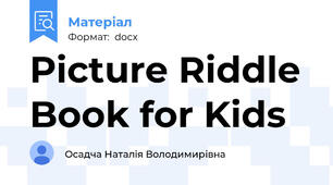Picture Riddle Book for Kids