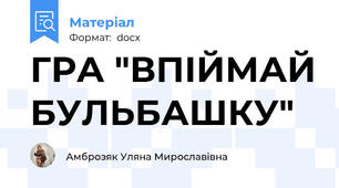 ГРА "ВПІЙМАЙ БУЛЬБАШКУ"
