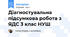 Діагностувальна підсумкова робота з ЯДС 3 клас НУШ