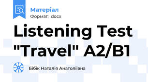 Listening Test "Travel" A2/B1