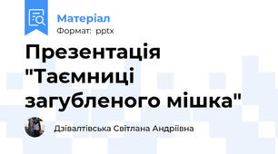 Презентація "Таємниці загубленого мішка"