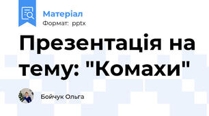 Презентація на тему: "Комахи"