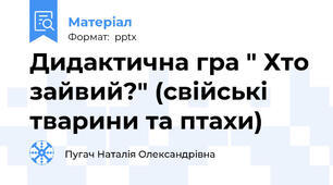 Дидактична гра " Хто зайвий?" (свійські тварини та птахи)