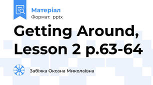 Getting Around, Lesson 2 p.63-64