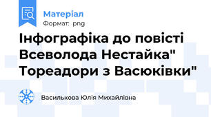 Інфографіка до повісті Всеволода Нестайка" Тореадори з Васюківки"