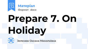 Prepare 7. On Holiday