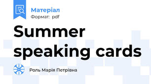 Summer speaking cards