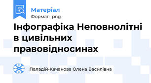 Інфографіка Неповнолітні в цивільних правовідносинах