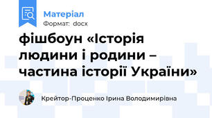 фішбоун «Історія людини і родини – частина історії України»