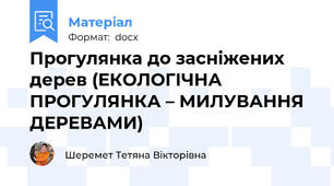 Прогулянка до засніжених дерев (ЕКОЛОГІЧНА ПРОГУЛЯНКА – МИЛУВАННЯ ДЕРЕВАМИ)
