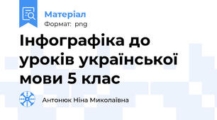 Інфографіка до уроків української мови 5 клас