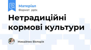 Нетрадиційні кормові культури