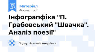 Інфограпфіка "П. Грабовський "Швачка". Аналіз поезії"