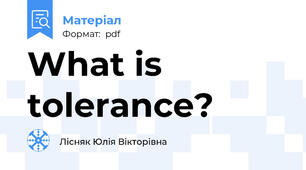What is tolerance?